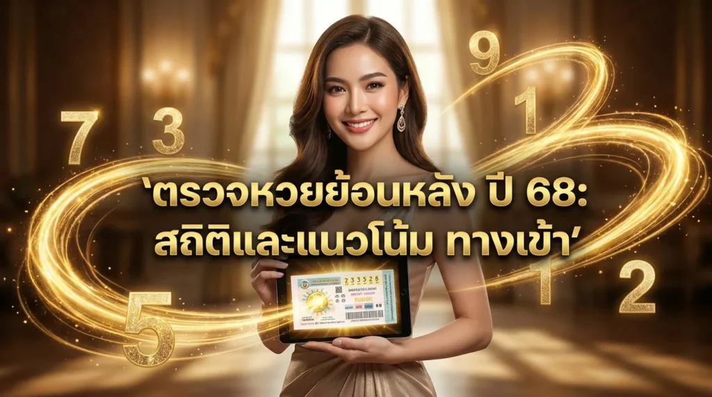 ภาพประกอบหัวข้อ ตรวจหวย ย้อน หลัง ปี 68: สถิติและแนวโน้ม ทางเข้า — ตรวจหวย ย้อน หลัง ปี 68: สถิติและแนวโน้ม ทางเข้า