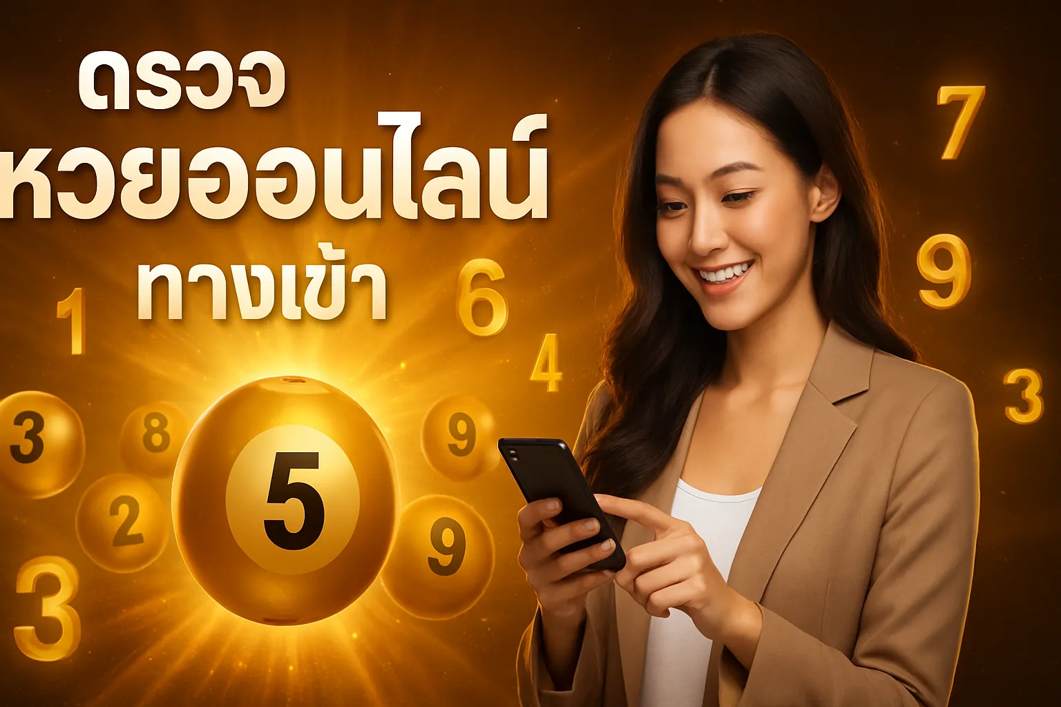 ภาพประกอบหัวข้อ วิธีการตรวจหวยออนไลน์