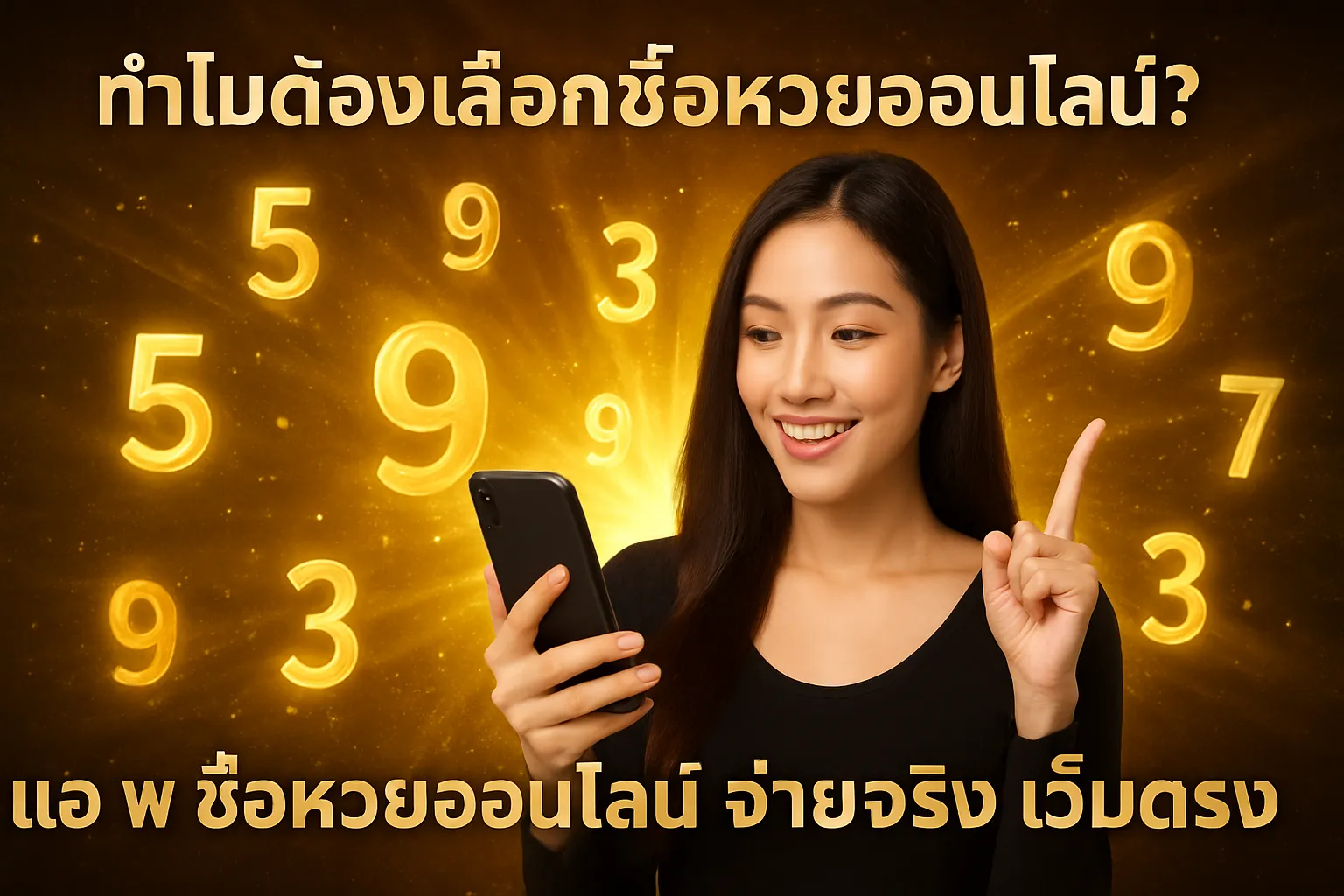ภาพประกอบหัวข้อ ทำไมต้องเลือกซื้อหวยออนไลน์?