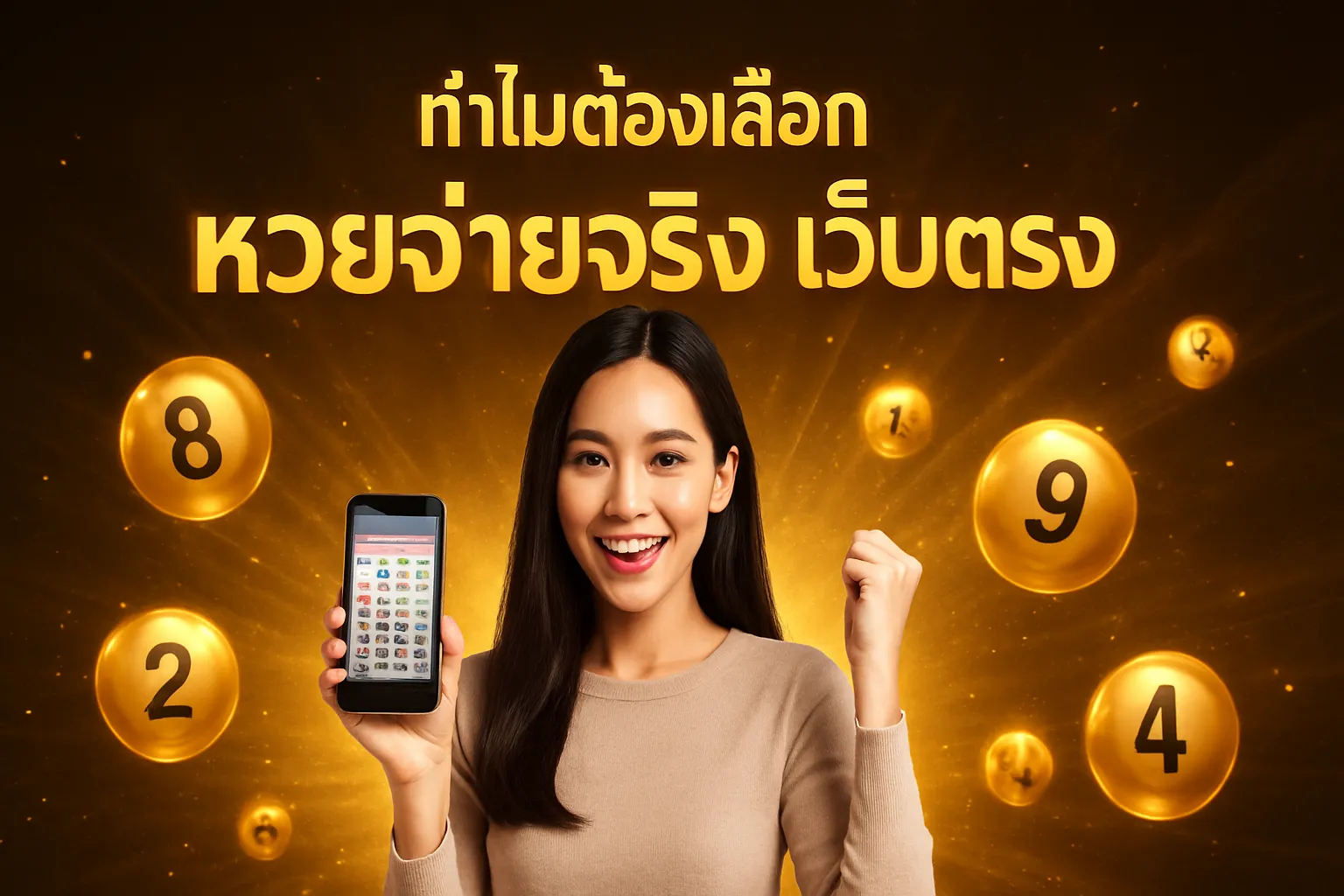 ภาพประกอบหัวข้อ ทำไมต้องเลือกเว็บหวยจ่ายจริง เว็บตรง?
