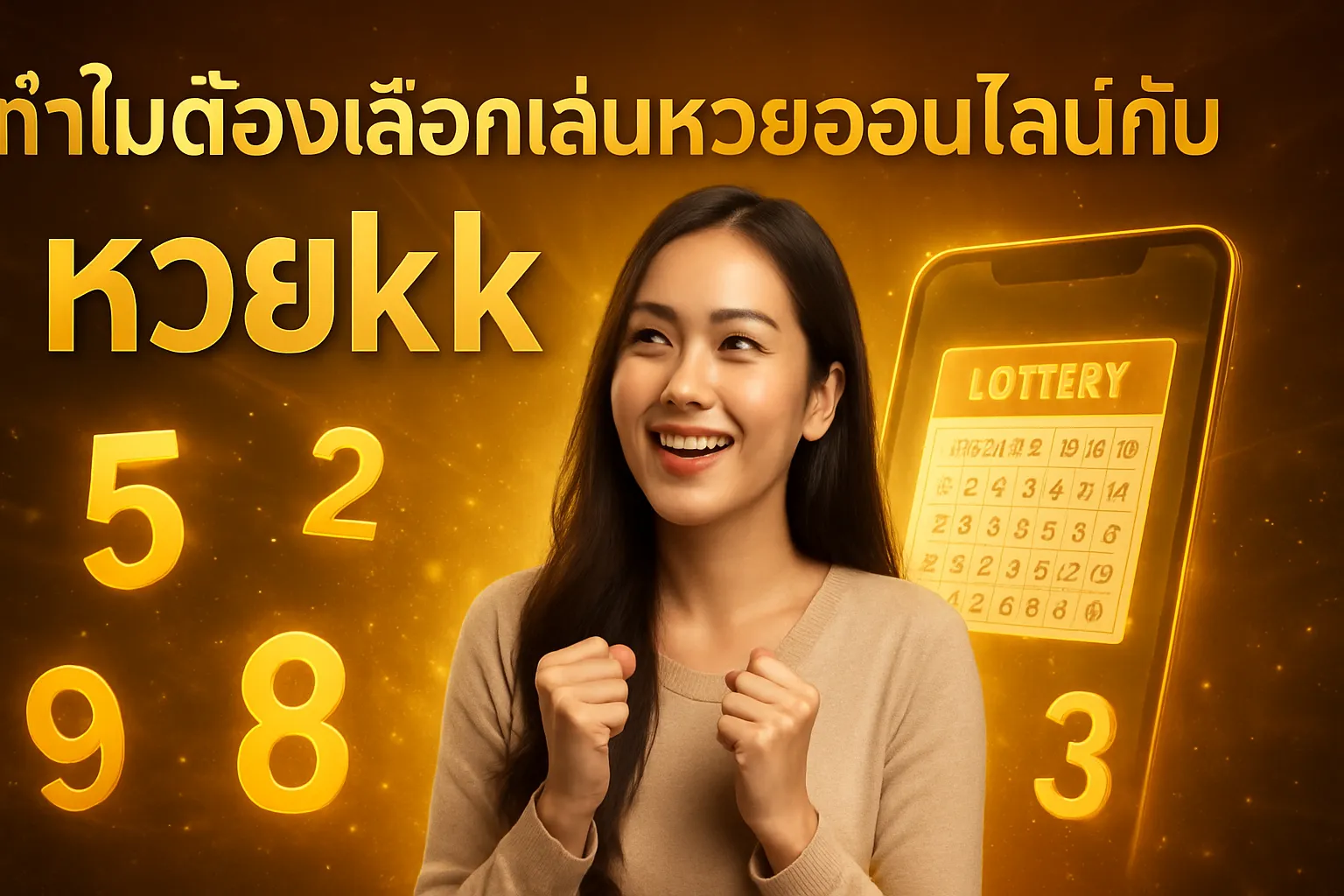 ภาพประกอบหัวข้อ ทำไมต้องเลือกเล่นหวยออนไลน์กับหวยkk