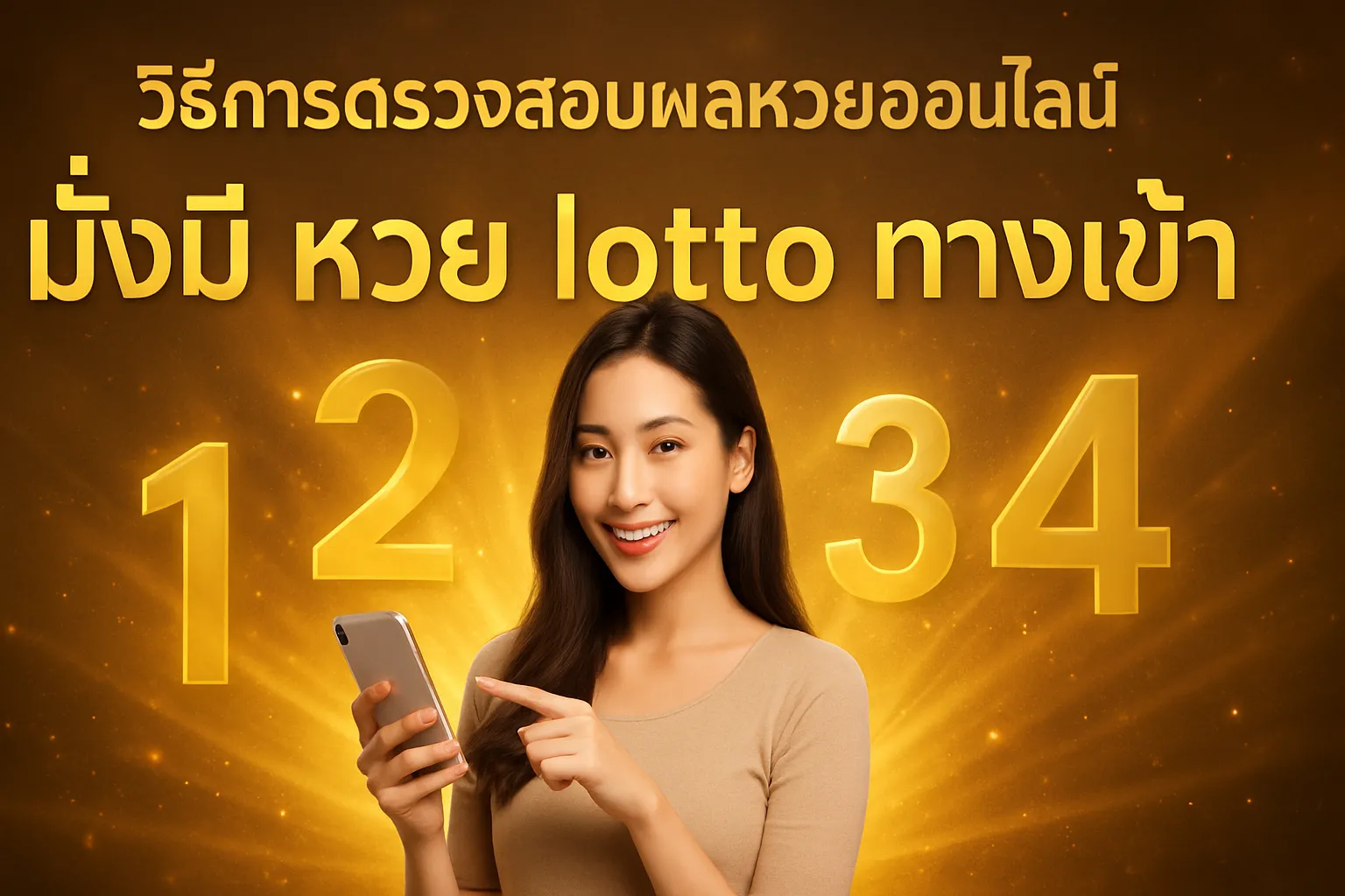 ภาพประกอบหัวข้อ วิธีการตรวจสอบผลหวยออนไลน์