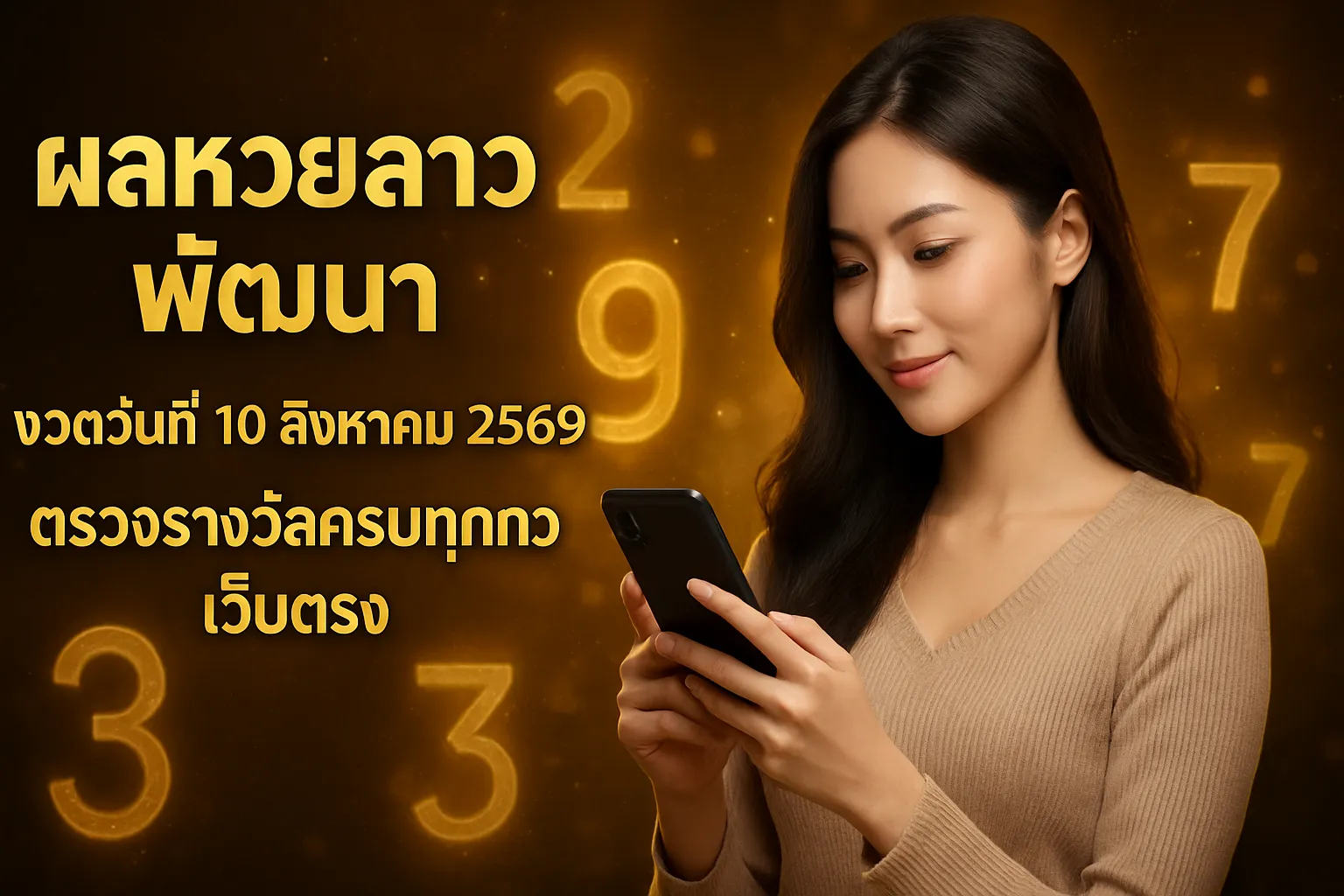 ภาพประกอบหัวข้อ วิธีการตรวจสอบผลหวยลาว
