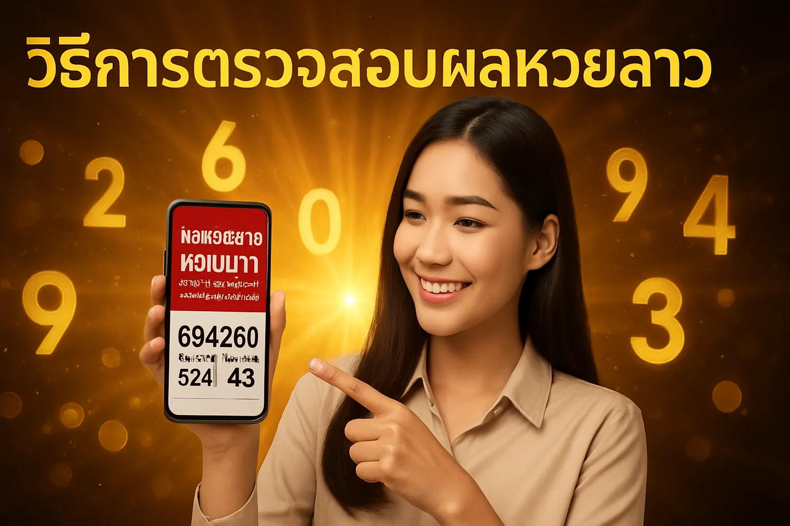 ภาพประกอบหัวข้อ วิธีการตรวจสอบผลหวยลาว