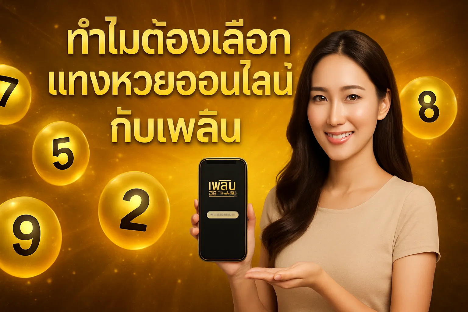 ภาพประกอบหัวข้อ ทำไมต้องเลือกแทงหวยออนไลน์กับเพลิน