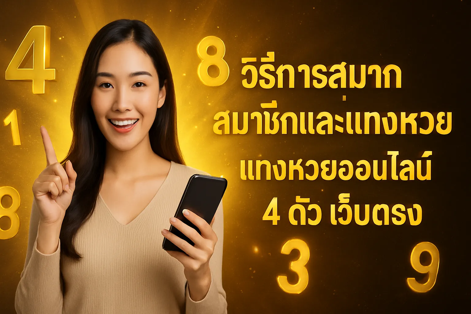 ภาพประกอบหัวข้อ วิธีการสมัครสมาชิกและเริ่มแทงหวย
