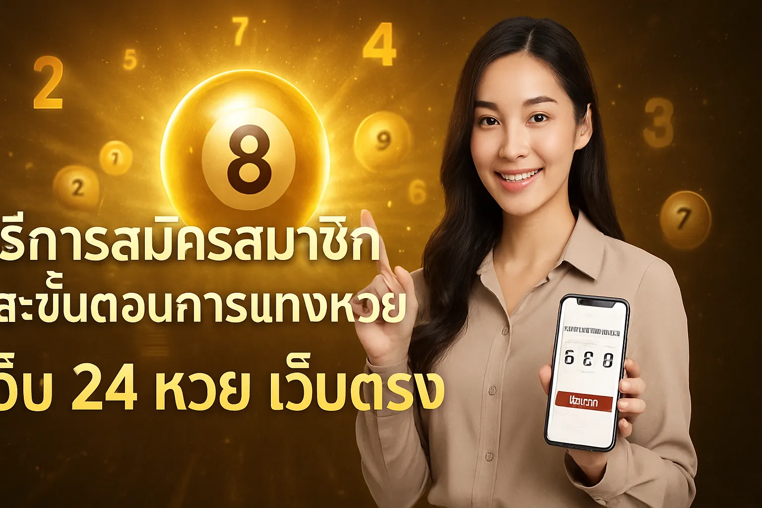ภาพประกอบหัวข้อ วิธีการสมัครสมาชิกและขั้นตอนการแทงหวย