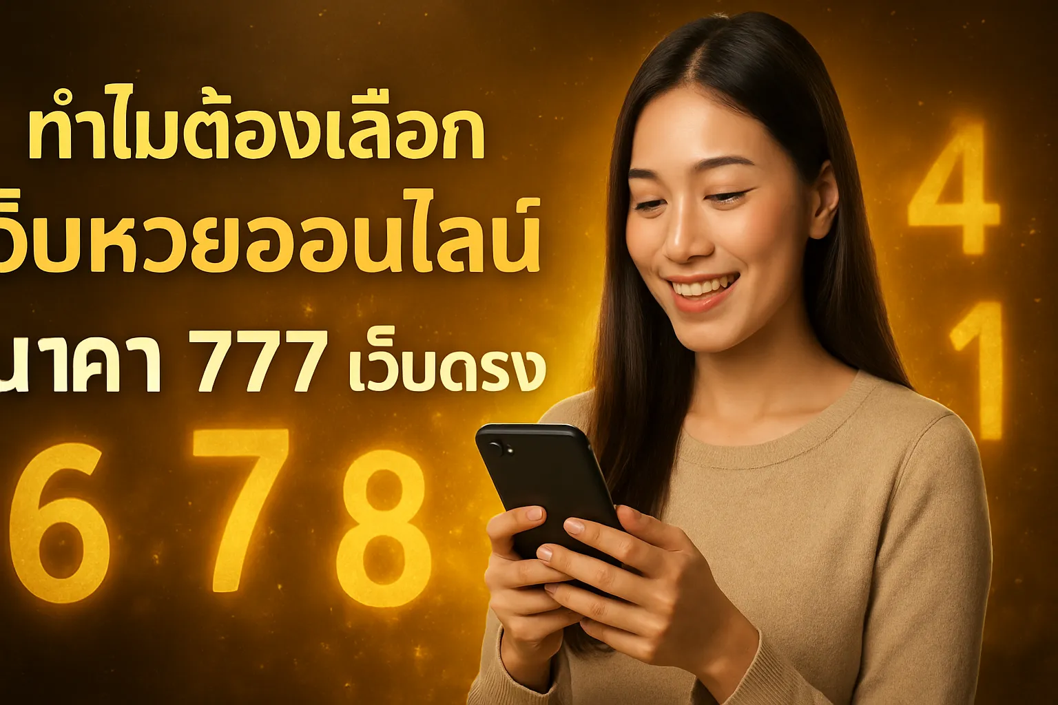 ภาพประกอบหัวข้อ ทำไมต้องเลือกเว็บหวยออนไลน์ นาคา 777