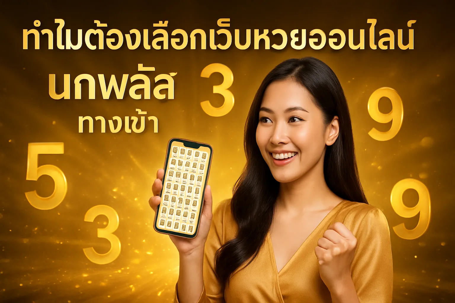ภาพประกอบหัวข้อ ทำไมต้องเลือกเว็บหวยออนไลน์ นกพลัส