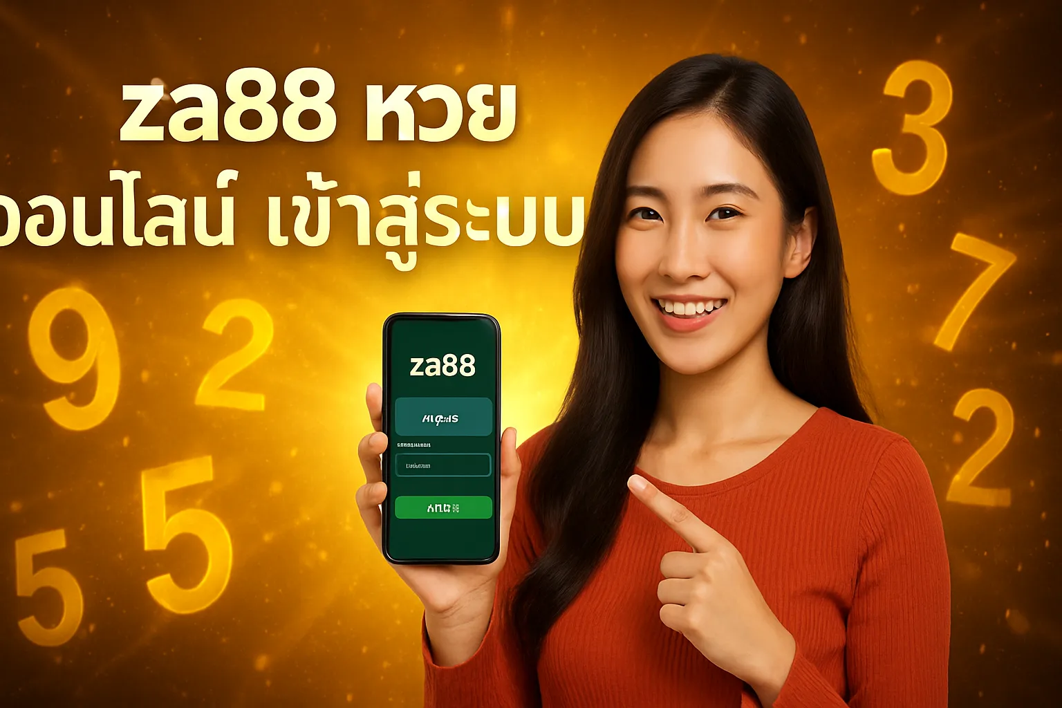 ภาพประกอบหัวข้อ ขั้นตอนการเข้าสู่ระบบ za88