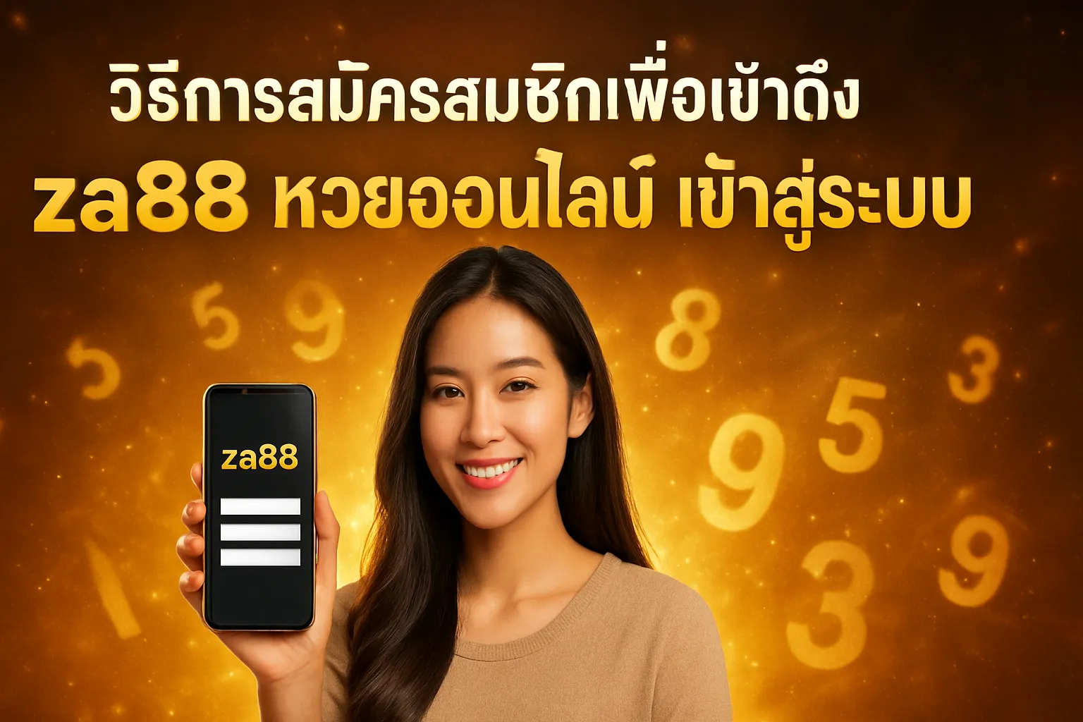 ภาพประกอบหัวข้อ วิธีการสมัครสมาชิกเพื่อเข้าถึง za88