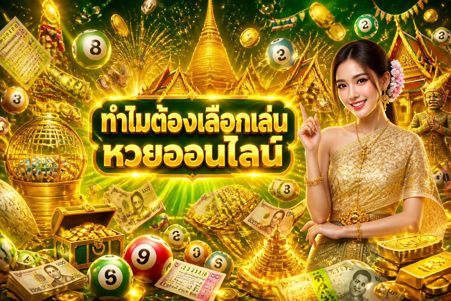 ภาพประกอบหัวข้อ ทำไมต้องเลือกเล่นหวยออนไลน์