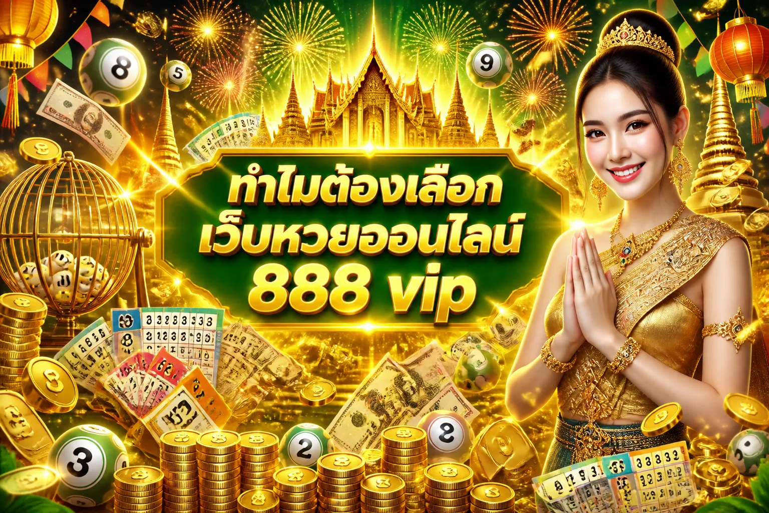 ภาพประกอบหัวข้อ ทำไมต้องเลือกเว็บหวยออนไลน์ 888 vip